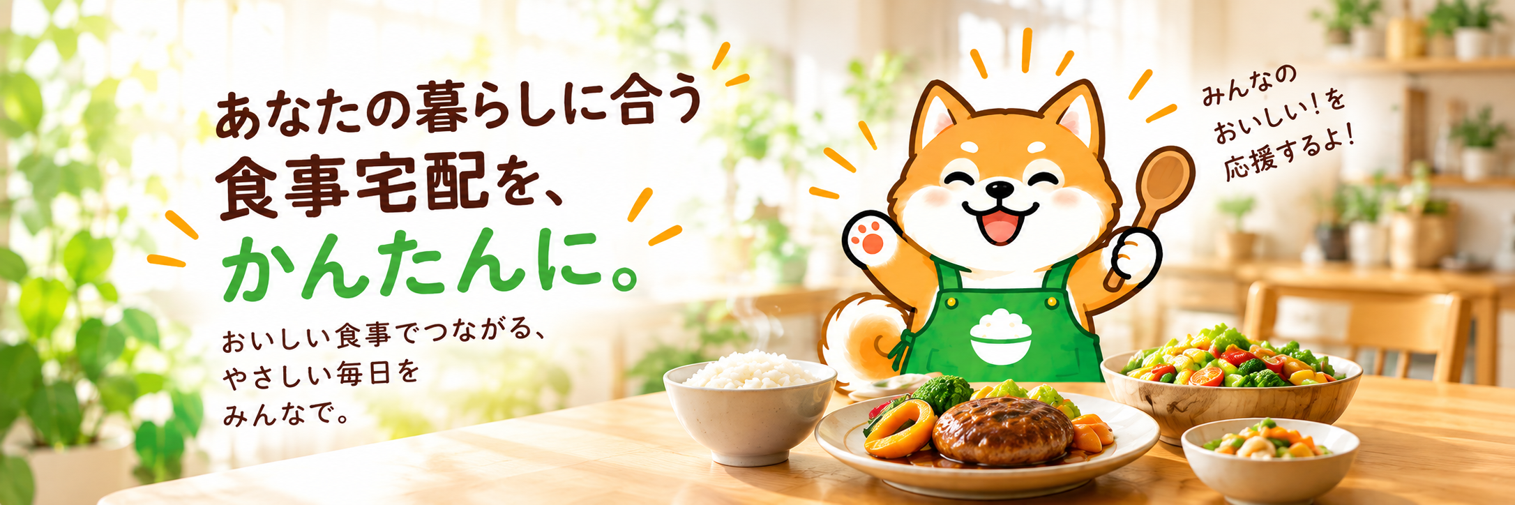 あなたの暮らしに合う食事宅配を、かんたんに。