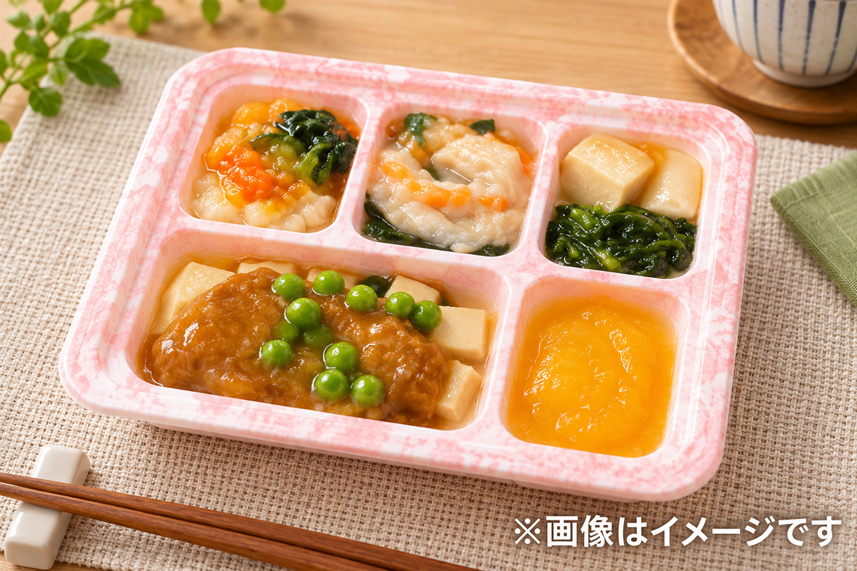 やわらか食を想定した宅配食のイメージ